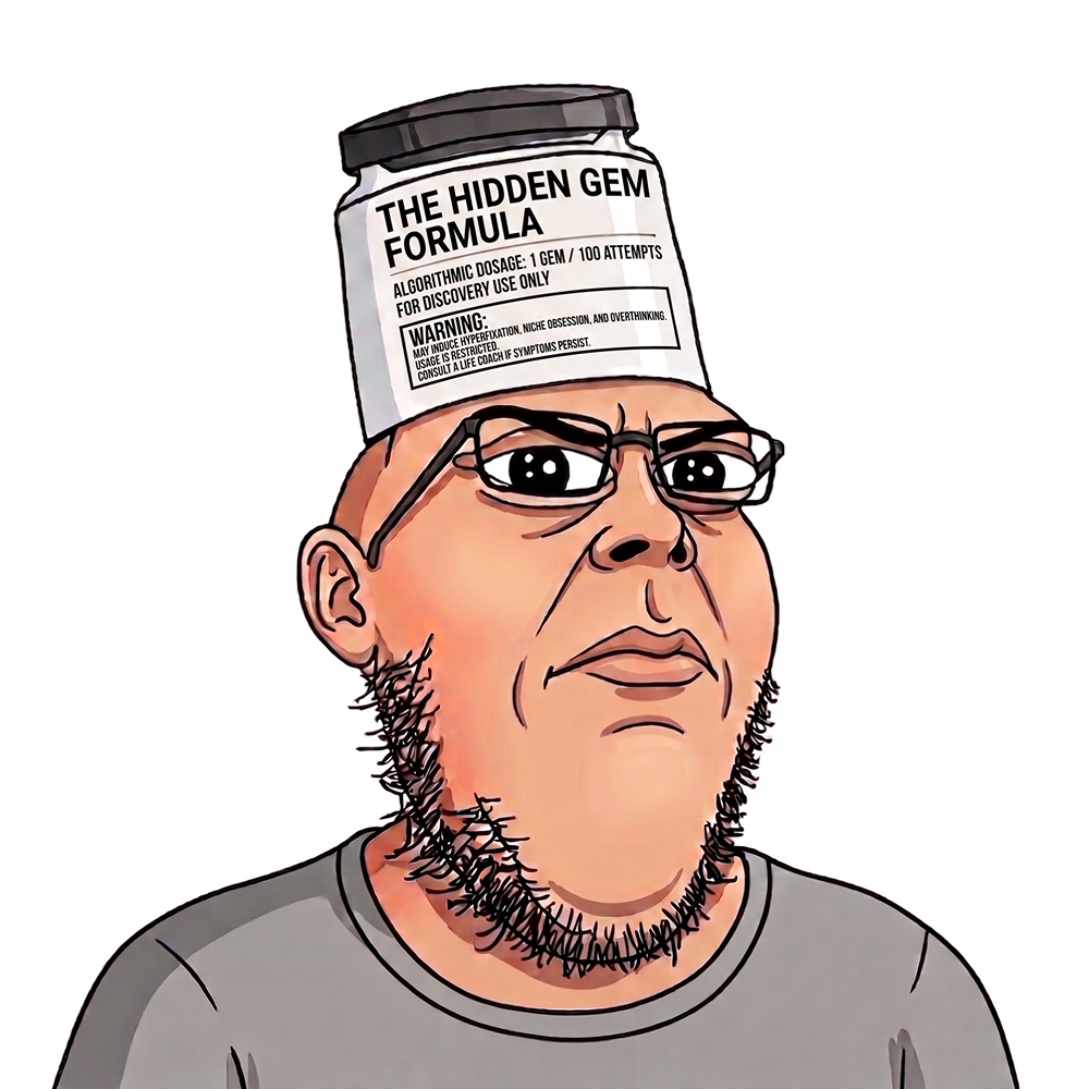 $FORMULA trader wearing the Hidden Gem Formula jar
